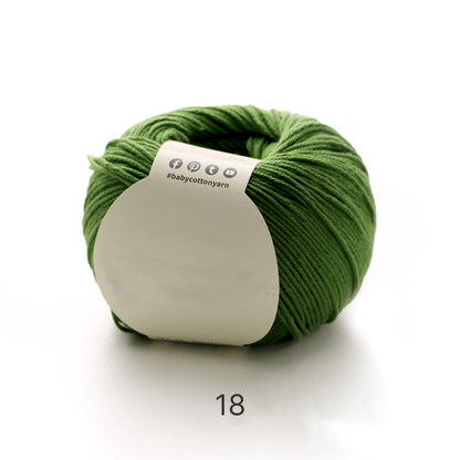 【綿100%】Pure Cotton（ピュアコットン）50g｜100%コットン糸｜通気性抜群で心地よい｜ベビー服・オールシーズン対応