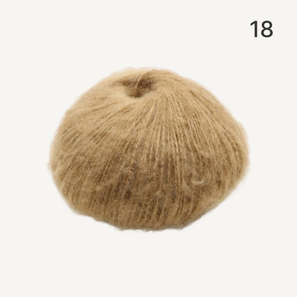 Fuwari Mohair（フワリモヘア）25g｜極上の肌触り｜綿あめのように軽やか｜引き揃え・透かし編み・ベビーウェアに｜全40色