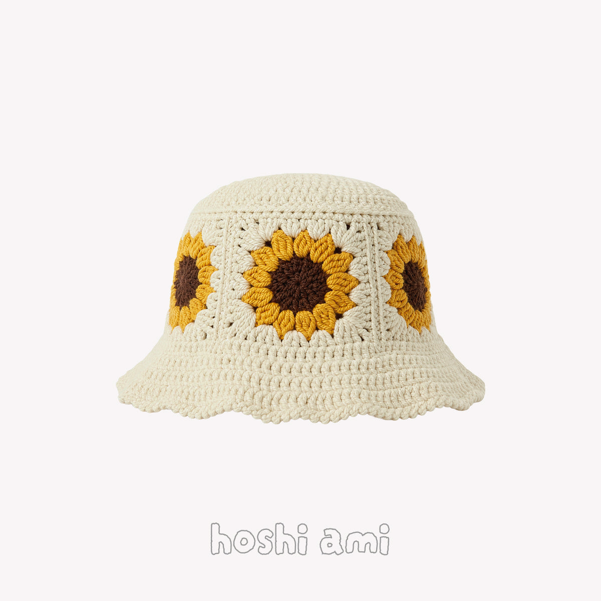 【手編みキット】Sunflower Granny Hat（ひまわり・グラニーハット）｜春夏コーデに最適｜初心者向け｜SNSで大人気｜編み方動画付き