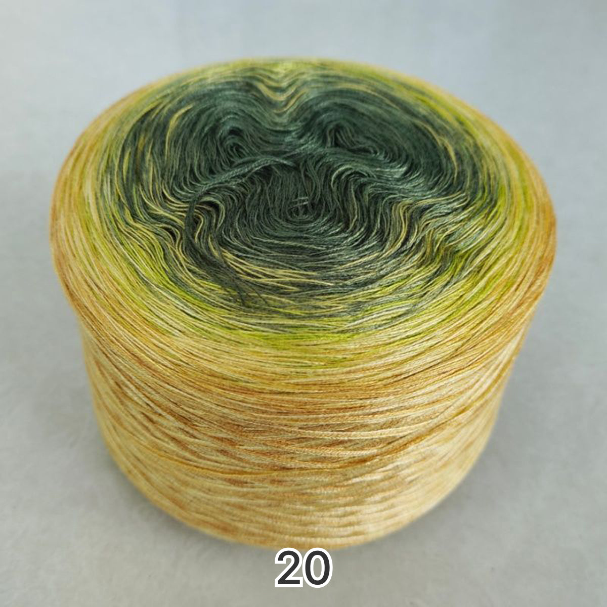 【シルケット加工・綿100%】Joyful Cake Yarn（ジョイフルケーキヤーン）｜ロングピッチ段染め・韓国風｜夏用ウェア・ショール・ブランケットに最適｜全37色｜電子版 ショール編みレシピ プレゼント！