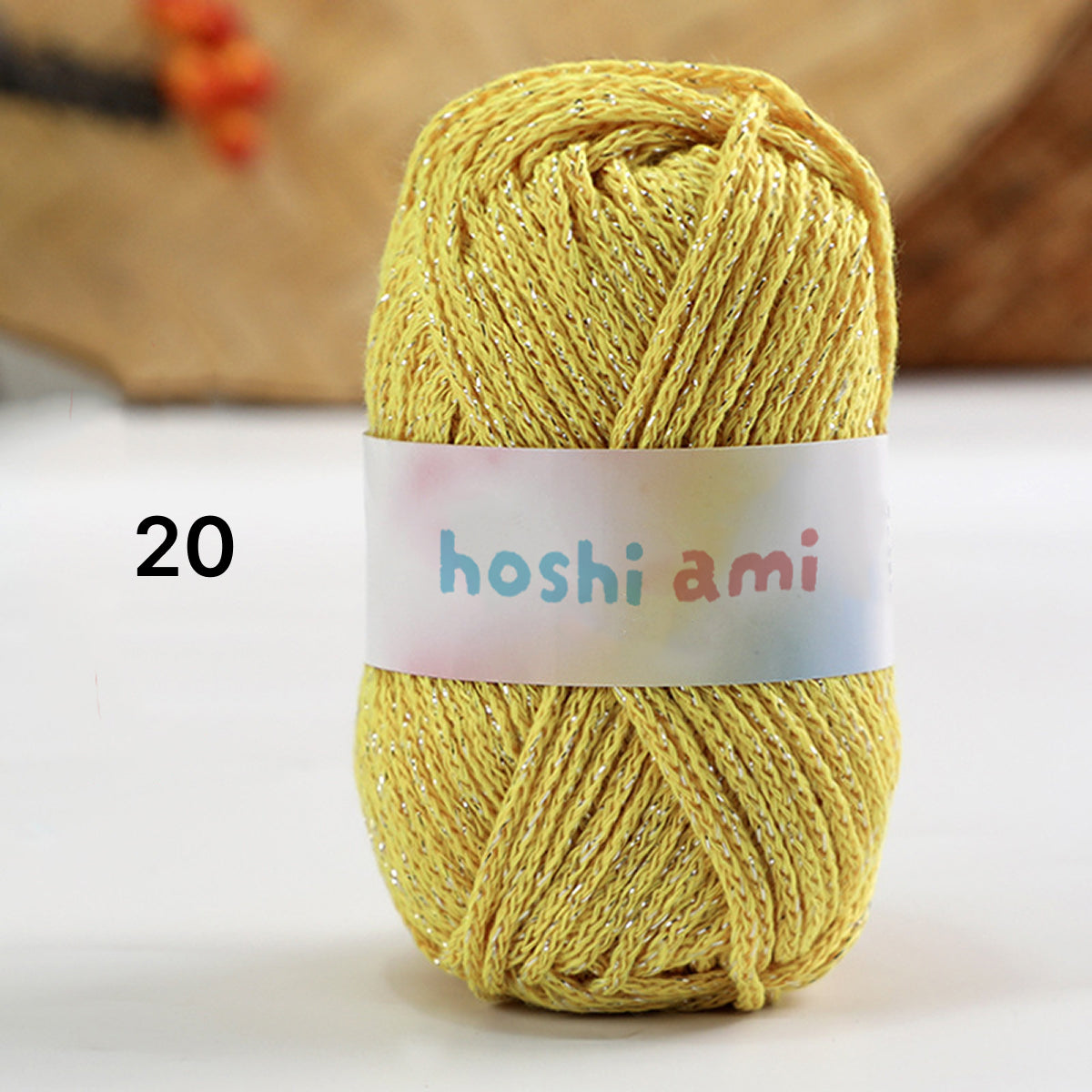 Starlight Lame Cotton（スターライト・ラメコットン）50g｜ふんわりコットン×きらめく銀糸｜バッグ・帽子・韓国風小物に｜高見えデザイン｜全29色