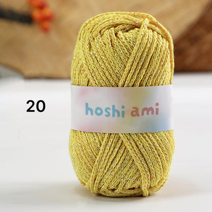 Starlight Lame Cotton（スターライト・ラメコットン）50g｜ふんわりコットン×きらめく銀糸｜バッグ・帽子・韓国風小物に｜高見えデザイン｜全29色