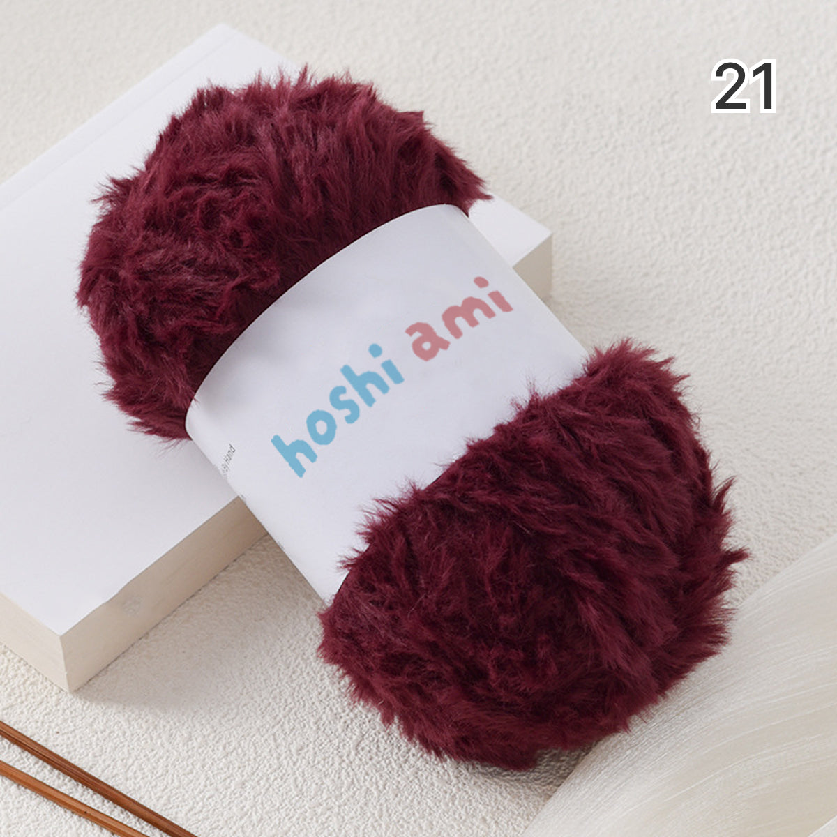 Fake Fur Yarn（フェイクファーヤーン）100g｜極太｜もこもこ エコファー｜星ポンチョ・マフラー・バッグ・ラグ｜全22色