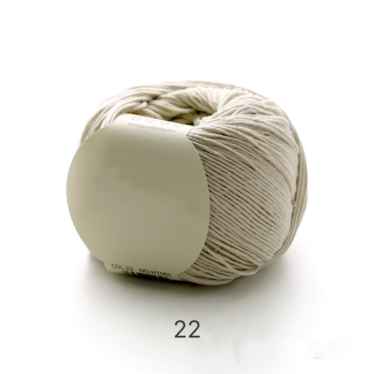 【綿100%】Pure Cotton（ピュアコットン）50g｜100%コットン糸｜通気性抜群で心地よい｜ベビー服・オールシーズン対応