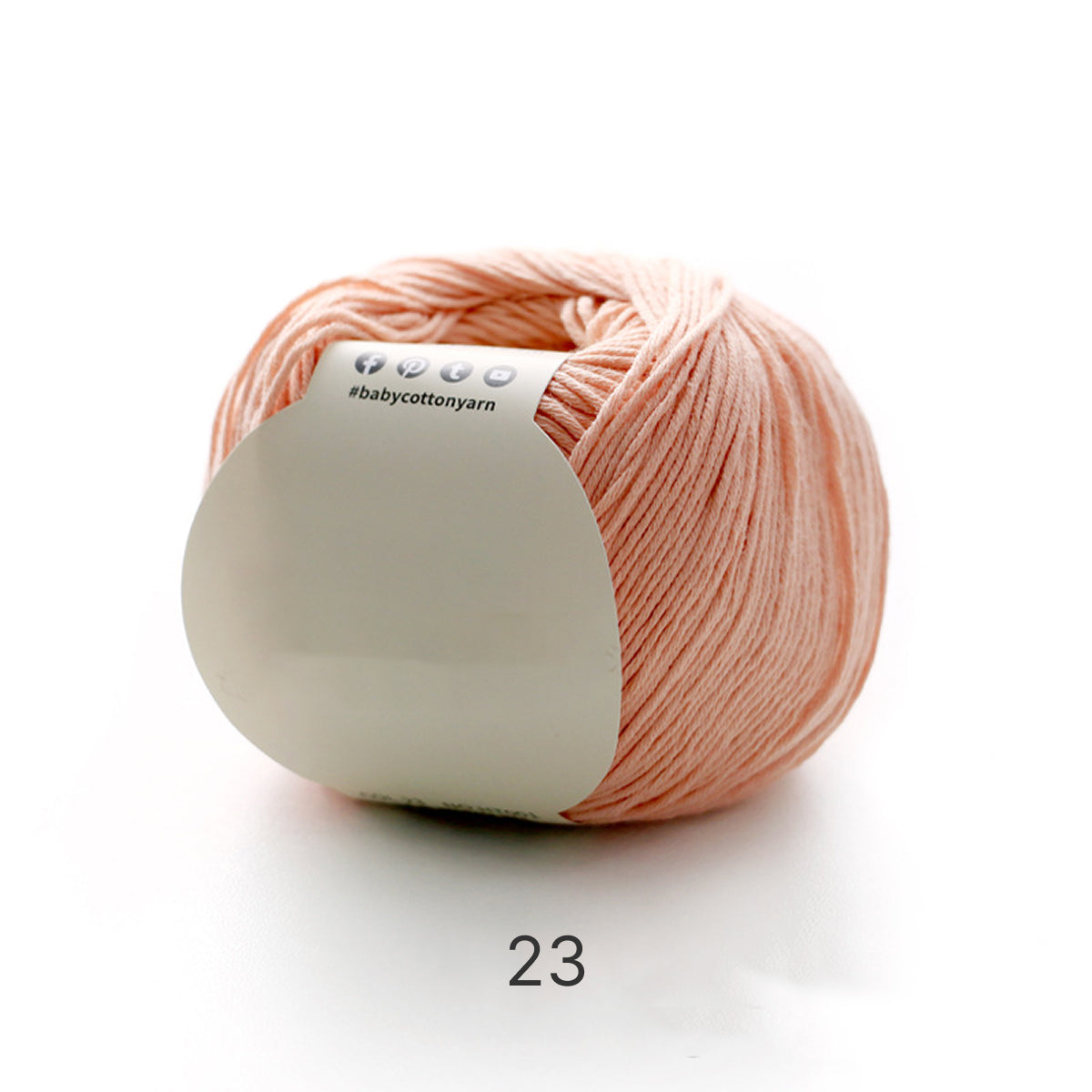 【綿100%】Pure Cotton（ピュアコットン）50g｜100%コットン糸｜通気性抜群で心地よい｜ベビー服・オールシーズン対応