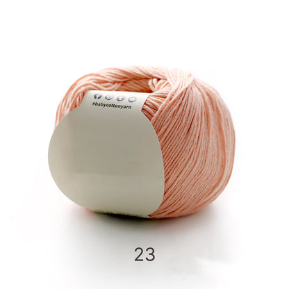【綿100%】Pure Cotton（ピュアコットン）50g｜100%コットン糸｜通気性抜群で心地よい｜ベビー服・オールシーズン対応
