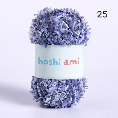 Leaf Ribbon Yarn（リーフリボンヤーン）｜韓国風ファンシーヤーン｜単独でも引き揃え用としても最適｜純色＆グラデーション｜全33色
