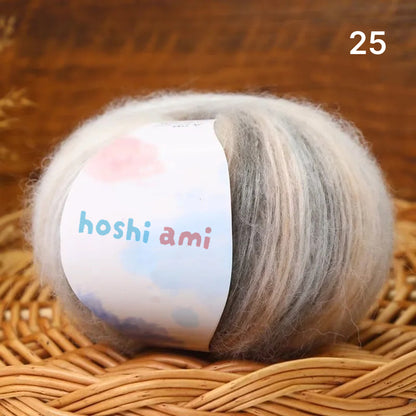 Cloud Mohair（クラウドモヘア）50g｜雲のように美しい段染め｜シルク混モヘア・シルクウール配合｜全20色