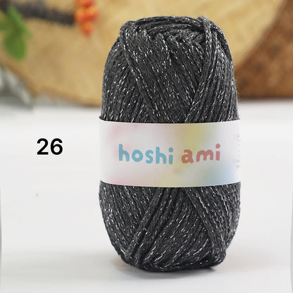 Starlight Lame Cotton（スターライト・ラメコットン）50g｜ふんわりコットン×きらめく銀糸｜バッグ・帽子・韓国風小物に｜高見えデザイン｜全29色