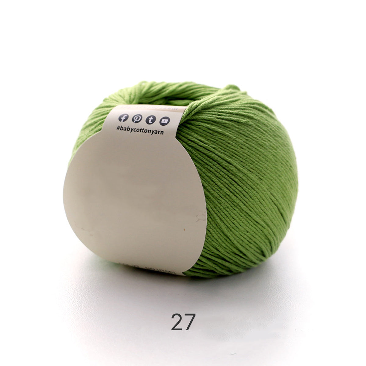【綿100%】Pure Cotton（ピュアコットン）50g｜100%コットン糸｜通気性抜群で心地よい｜ベビー服・オールシーズン対応