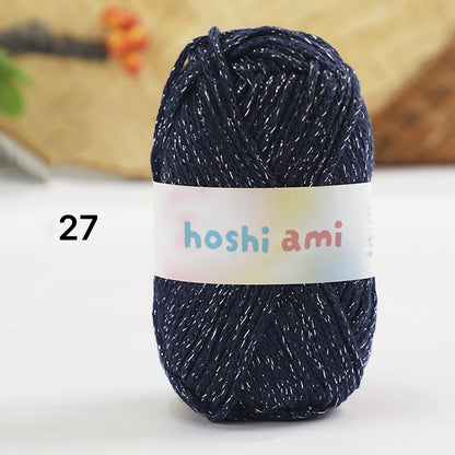 Starlight Lame Cotton（スターライト・ラメコットン）50g｜ふんわりコットン×きらめく銀糸｜バッグ・帽子・韓国風小物に｜高見えデザイン｜全29色