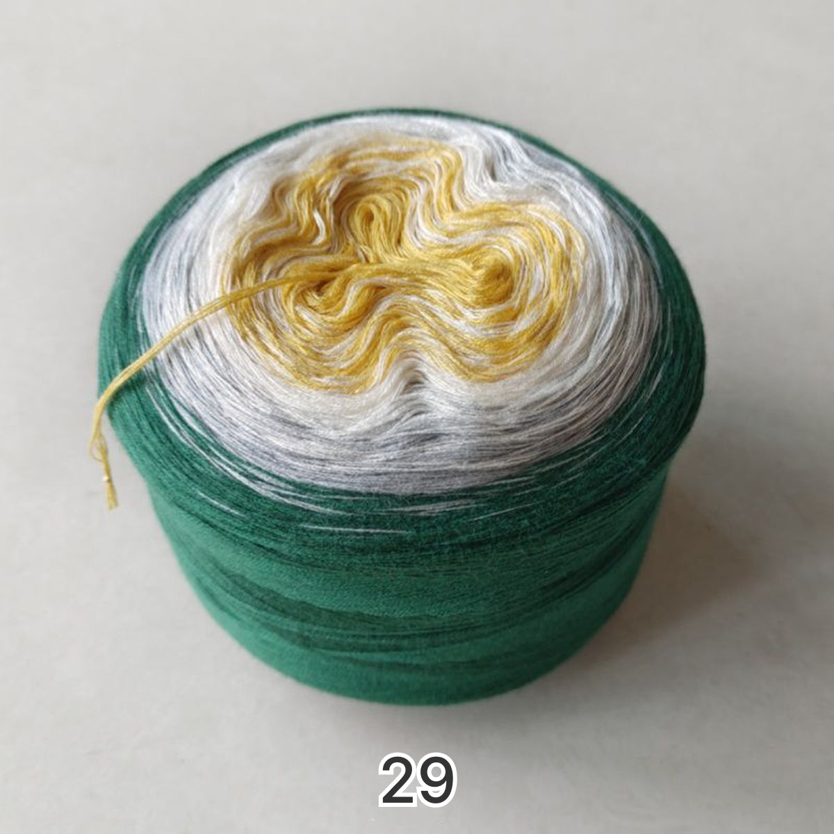 【シルケット加工・綿100%】Joyful Cake Yarn（ジョイフルケーキヤーン）｜ロングピッチ段染め・韓国風｜夏用ウェア・ショール・ブランケットに最適｜全37色｜電子版 ショール編みレシピ プレゼント！