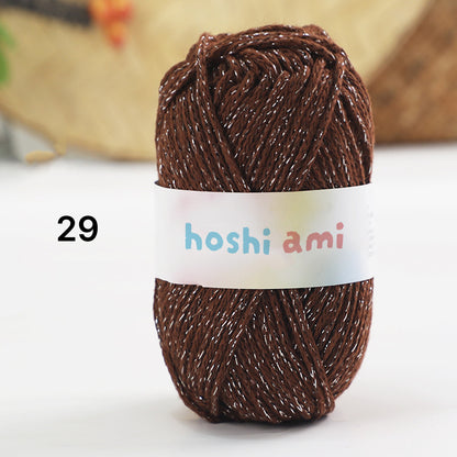 Starlight Lame Cotton（スターライト・ラメコットン）50g｜ふんわりコットン×きらめく銀糸｜バッグ・帽子・韓国風小物に｜高見えデザイン｜全29色