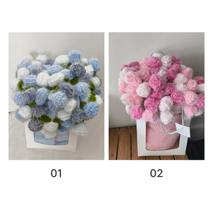 【完成品】広げるとお花畑！ グラデーション 花束ブランケット 完成品 全2色｜円形 ひざ掛け おくるみ 出産祝い ギフト プレゼント インテリア