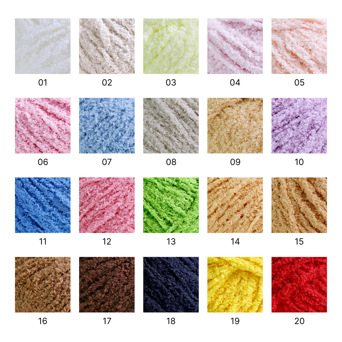 Cotton Candy Yarn（コットンキャンディヤーン）50g｜韓国で大流行｜ふわもこマシュマロ糸｜鉢底ネット編み・ネット編み・マフラー・帽子・編みぐるみ向け