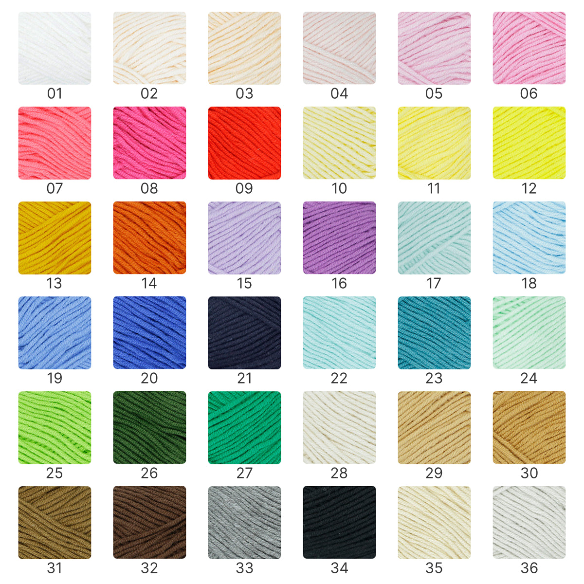 Premium Combed Cotton Lite（プレミアム・コーマコットン・ライト）40g｜高品質4ply｜軽やかで滑らかな編み心地｜推し活にぴったり｜初心者にもおすすめ｜全67色　