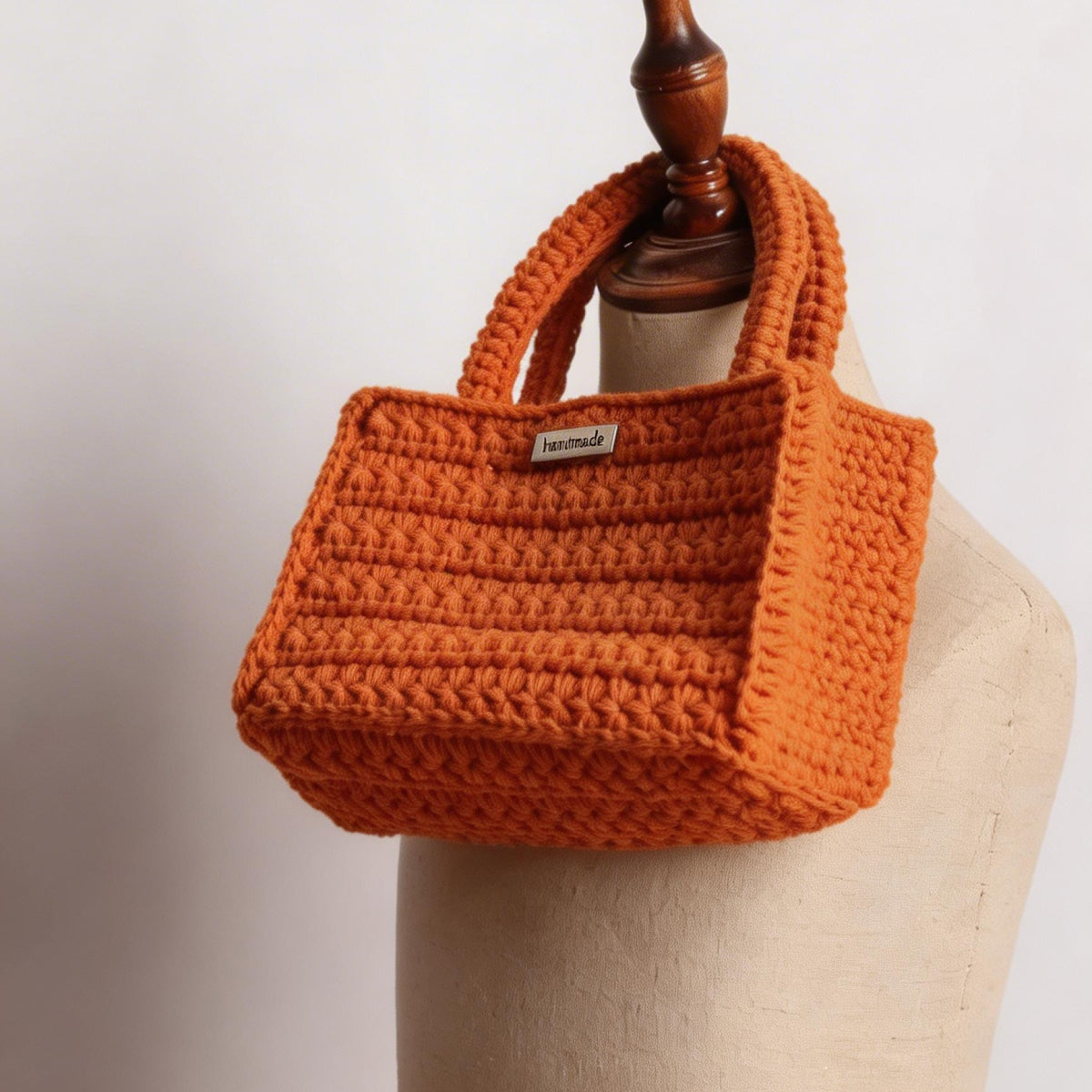 【手編みキット】綿100％ 星バッグ（hoshi bag）｜星形模様のスクエアバッグ ｜かごバッグ風・全37色｜ボトルホルダーにもなるデイジーチャーム付き｜編み方動画レシピ付き