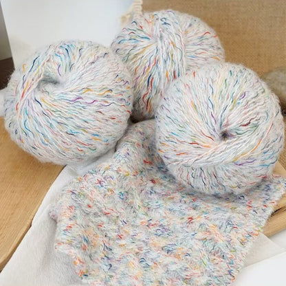 Hanabi Alpaca（ハナビ アルパカ）50g｜花火の彩り｜スーパーキッドモヘヤ＆アルパカ混｜韓国トレンド｜引き揃え風の華やかさ｜ファンシーヤーン｜全16色