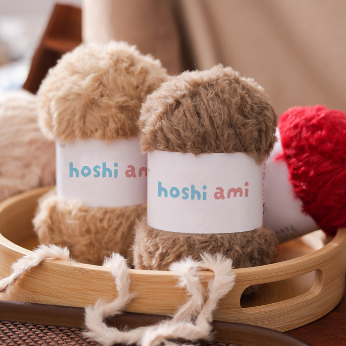 Fake Fur Yarn（フェイクファーヤーン）100g｜極太｜もこもこ エコファー｜星ポンチョ・マフラー・バッグ・ラグ｜全22色