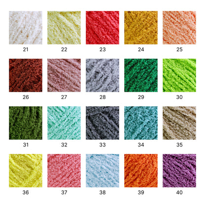 Cotton Candy Yarn（コットンキャンディヤーン）50g｜韓国で大流行｜ふわもこマシュマロ糸｜鉢底ネット編み・ネット編み・マフラー・帽子・編みぐるみ向け