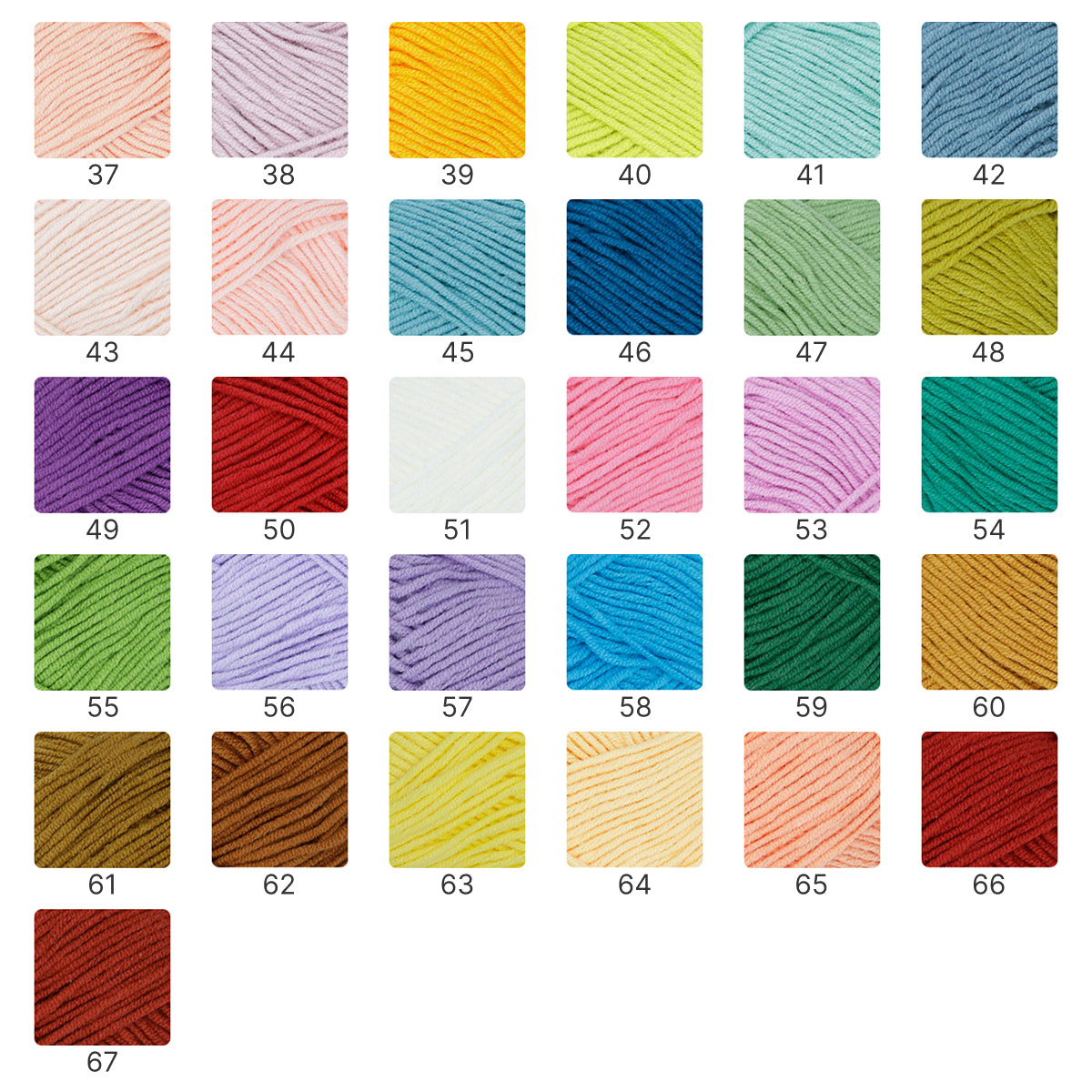 Premium Combed Cotton Lite（プレミアム・コーマコットン・ライト）40g｜高品質4ply｜軽やかで滑らかな編み心地｜推し活にぴったり｜初心者にもおすすめ｜全67色　