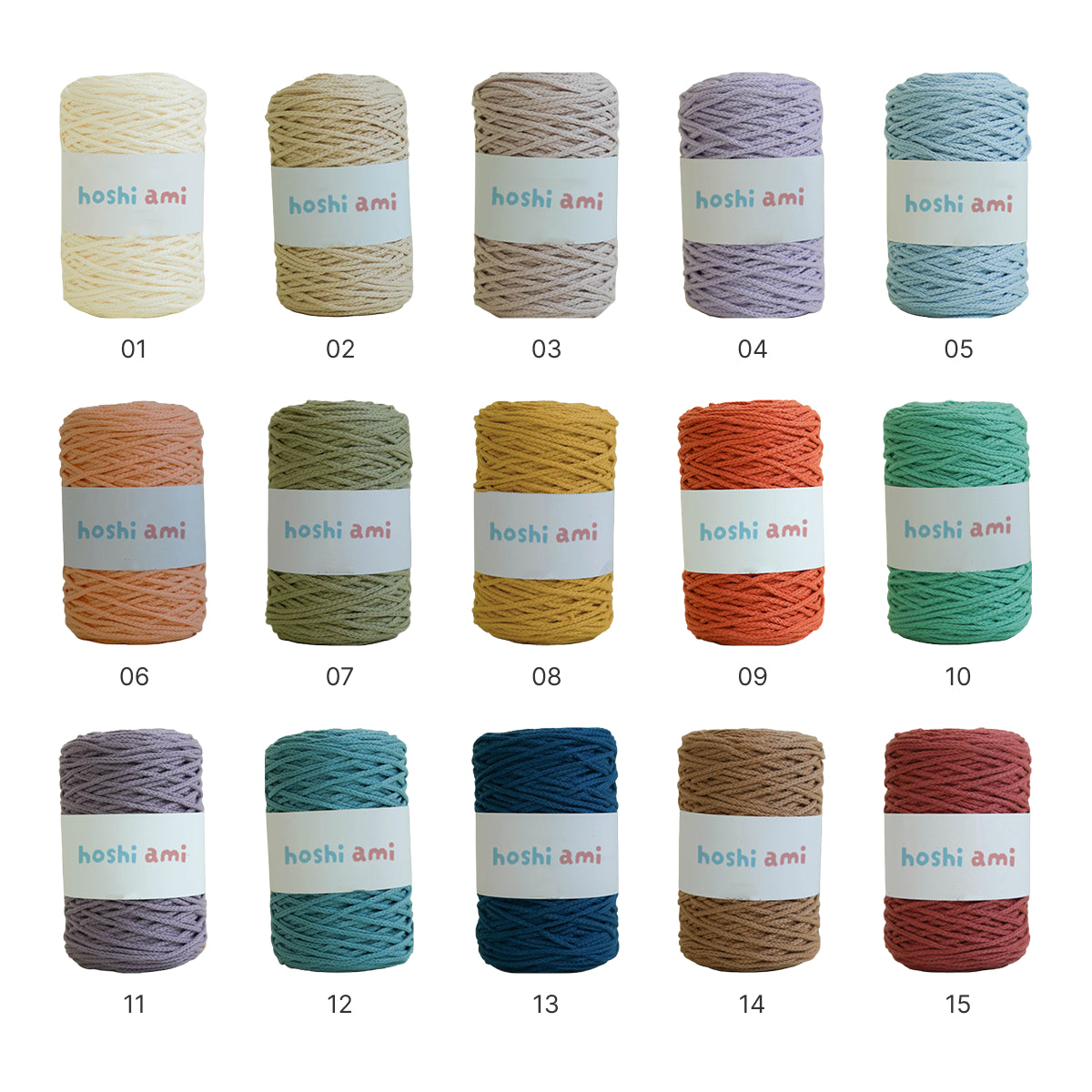 【綿100％】3mm Cotton Cord（3mm コットン・コード）200g｜春夏のバッグ・ポーチ・小物作りに｜韓国風バッグにも｜初心者にもおすすめ