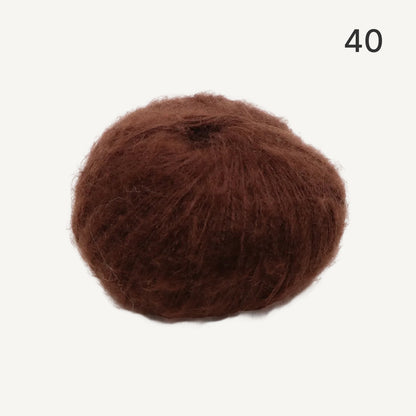 Fuwari Mohair（フワリモヘア）25g｜極上の肌触り｜綿あめのように軽やか｜引き揃え・透かし編み・ベビーウェアに｜全40色