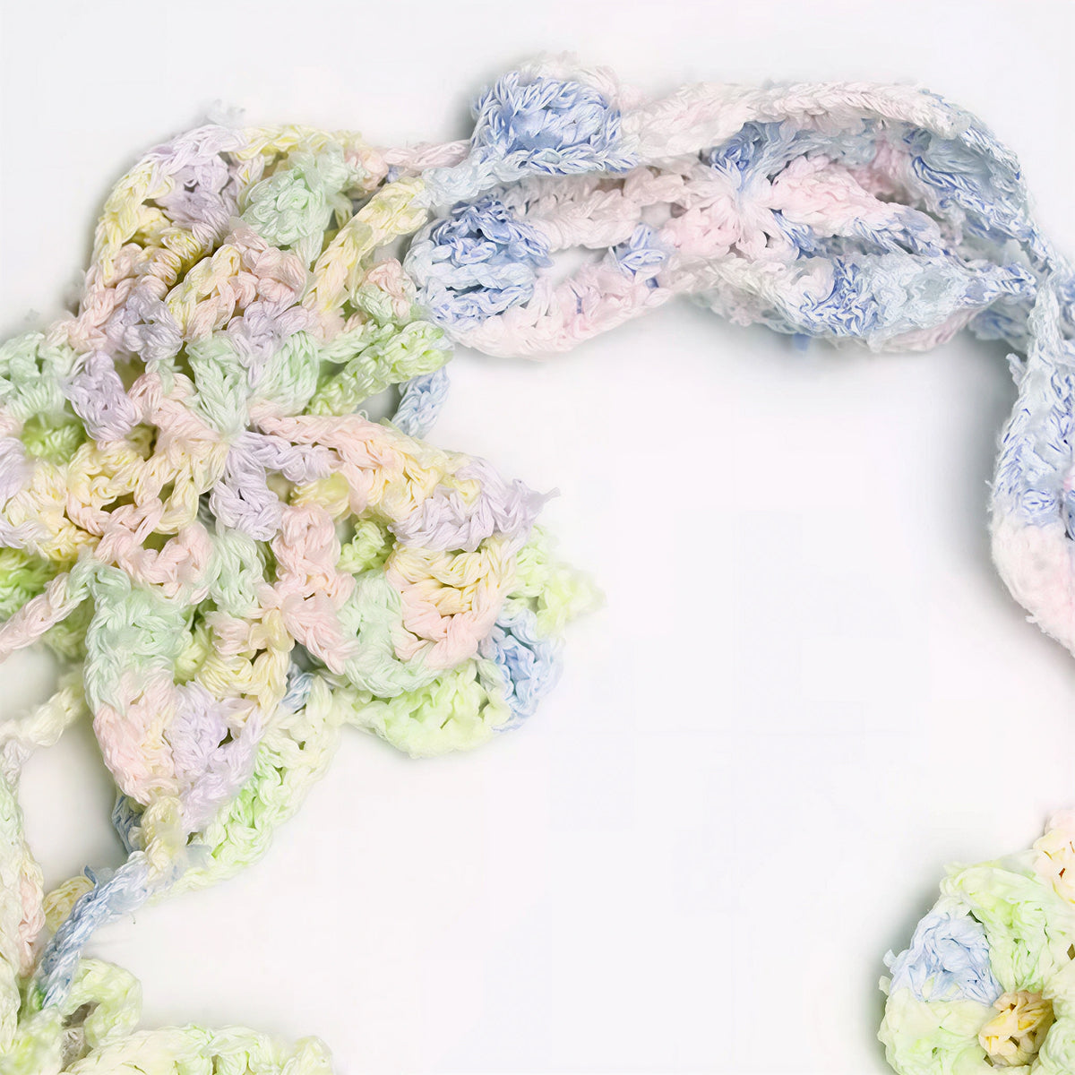 【手編みキット】Monet Chou Bag（モネ チョウ バッグ）｜涼やかな透かし蝶型デザイン｜持ち歩くアート｜夏糸Monet Modal｜インナーバッグ付き｜編み図＋一部動画付き