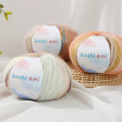 Cloud Mohair（クラウドモヘア）50g｜雲のように美しい段染め｜シルク混モヘア・シルクウール配合｜全20色