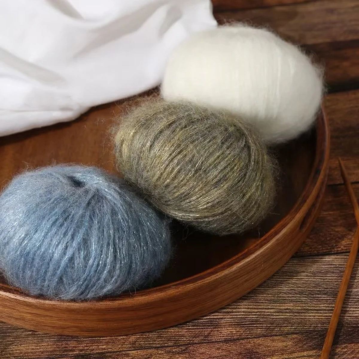 Sea Mohair（シーモヘア）25g ｜アルパカ50%×モヘア50%｜ふんわり軽やか｜引き揃え糸・透け感ニット・マフラー作り｜韓国ファッション｜全20色