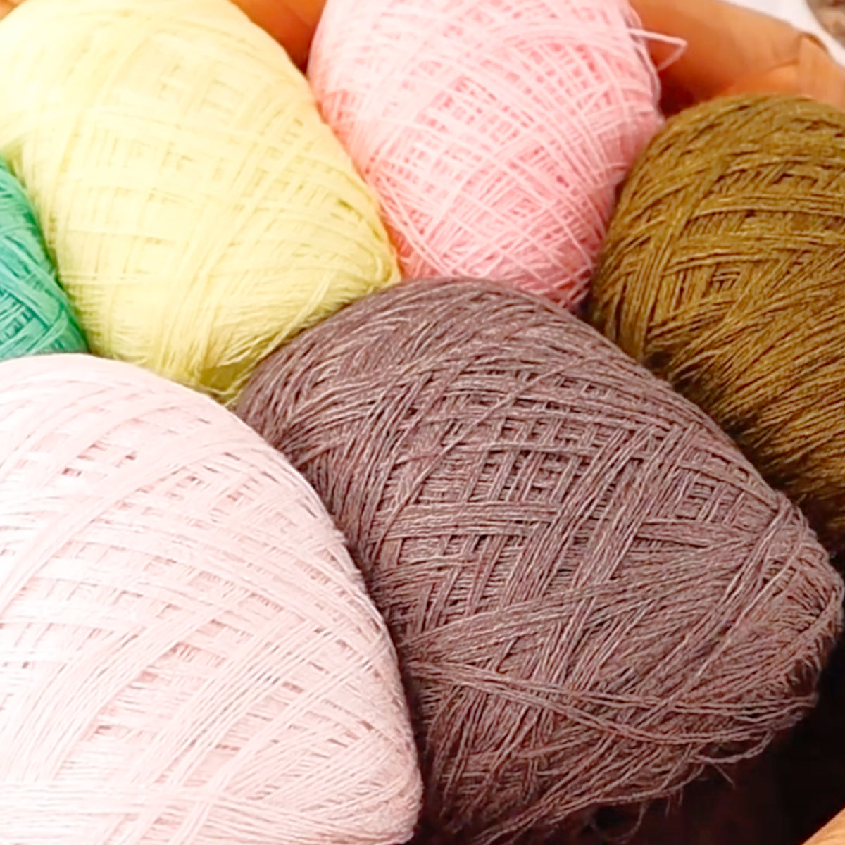Pure Linen（ピュアリネン）100g｜リネン100％糸｜春夏にぴったりのさらっとした天然素材｜ウェア・帽子・バッグ・インテリア小物に｜全36色