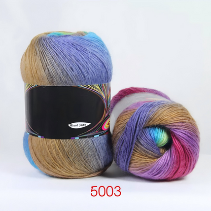 Serenade（セレナーデ）100g｜段染めウール｜幻想的なグラデーション｜手紡ぎ風シングルツイスト｜ショール・ウェアに｜全19色