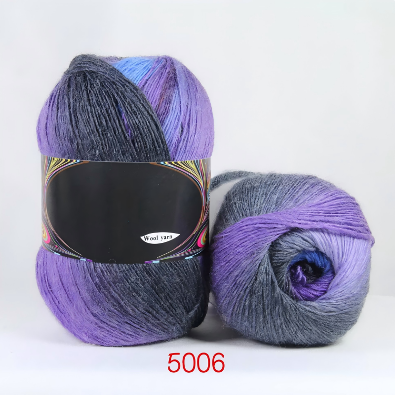 Serenade（セレナーデ）100g｜段染めウール｜幻想的なグラデーション｜手紡ぎ風シングルツイスト｜ショール・ウェアに｜全19色