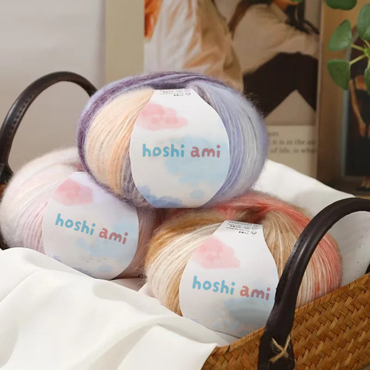 Cloud Mohair（クラウドモヘア）50g｜雲のように美しい段染め｜シルク混モヘア・シルクウール配合｜全20色