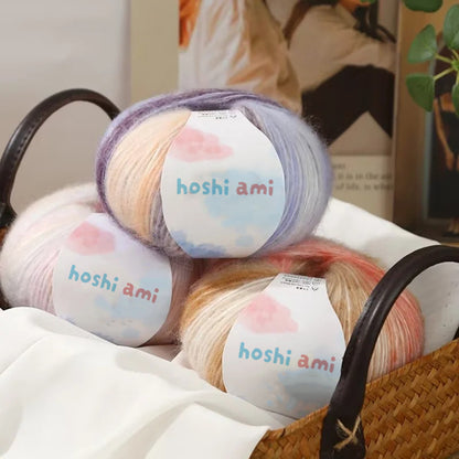 Cloud Mohair（クラウドモヘア）50g｜雲のように美しい段染め｜シルク混モヘア・シルクウール配合｜全20色