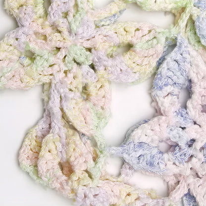 【手編みキット】Monet Chou Bag（モネ チョウ バッグ）｜涼やかな透かし蝶型デザイン｜持ち歩くアート｜夏糸Monet Modal｜インナーバッグ付き｜編み図＋一部動画付き