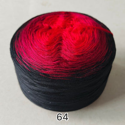 【シルケット加工・綿100%】Joyful Cake Yarn（ジョイフルケーキヤーン）｜ロングピッチ段染め・韓国風｜夏用ウェア・ショール・ブランケットに最適｜全37色｜電子版 ショール編みレシピ プレゼント！