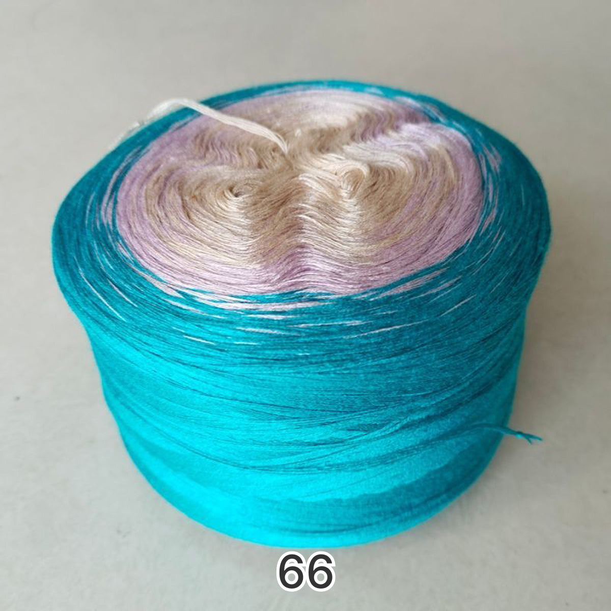 【シルケット加工・綿100%】Joyful Cake Yarn（ジョイフルケーキヤーン）｜ロングピッチ段染め・韓国風｜夏用ウェア・ショール・ブランケットに最適｜全37色｜電子版 ショール編みレシピ プレゼント！