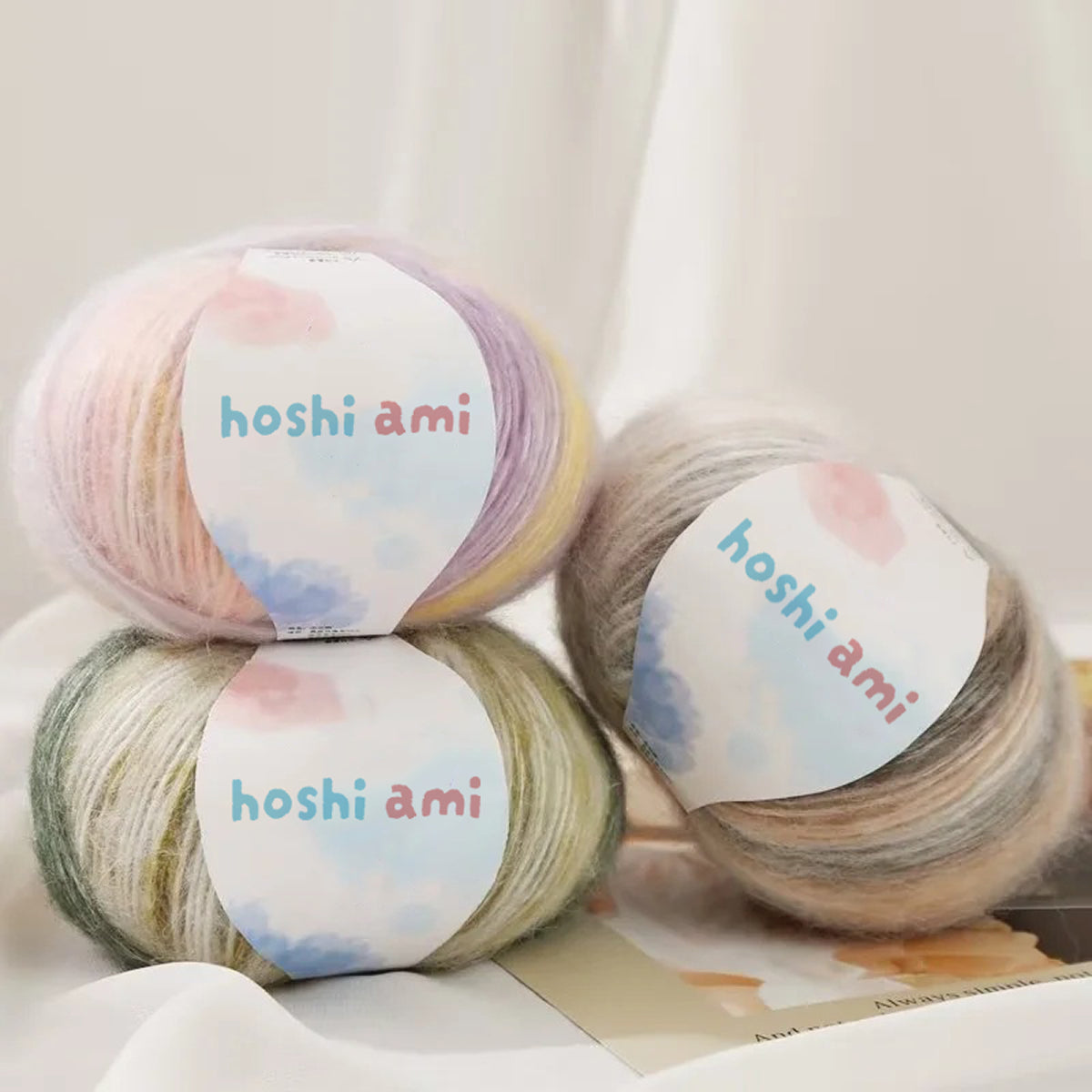Cloud Mohair（クラウドモヘア）50g｜雲のように美しい段染め｜シルク混モヘア・シルクウール配合｜全20色
