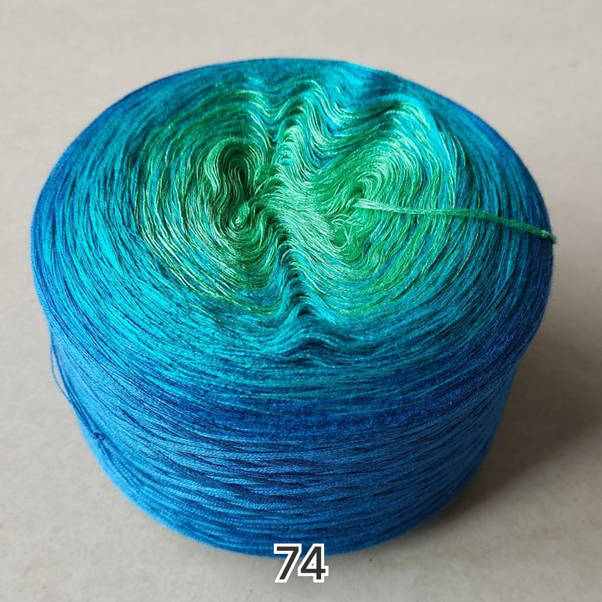 【シルケット加工・綿100%】Joyful Cake Yarn（ジョイフルケーキヤーン）｜ロングピッチ段染め・韓国風｜夏用ウェア・ショール・ブランケットに最適｜全37色｜電子版 ショール編みレシピ プレゼント！