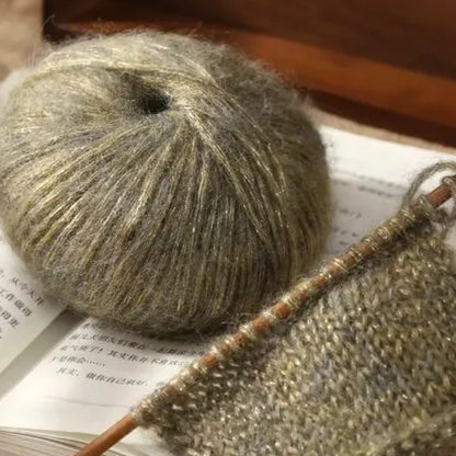 Sea Mohair（シーモヘア）25g ｜アルパカ50%×モヘア50%｜ふんわり軽やか｜引き揃え糸・透け感ニット・マフラー作り｜韓国ファッション｜全20色