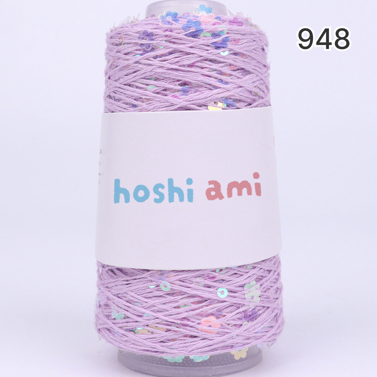 【綿100％】Twinkle Flower Yarn（トゥインクルフラワーヤーン）50g｜花モチーフのスパンコールがきらめくコットン糸｜全8色｜単体でも引き揃えでも映える特別な1玉