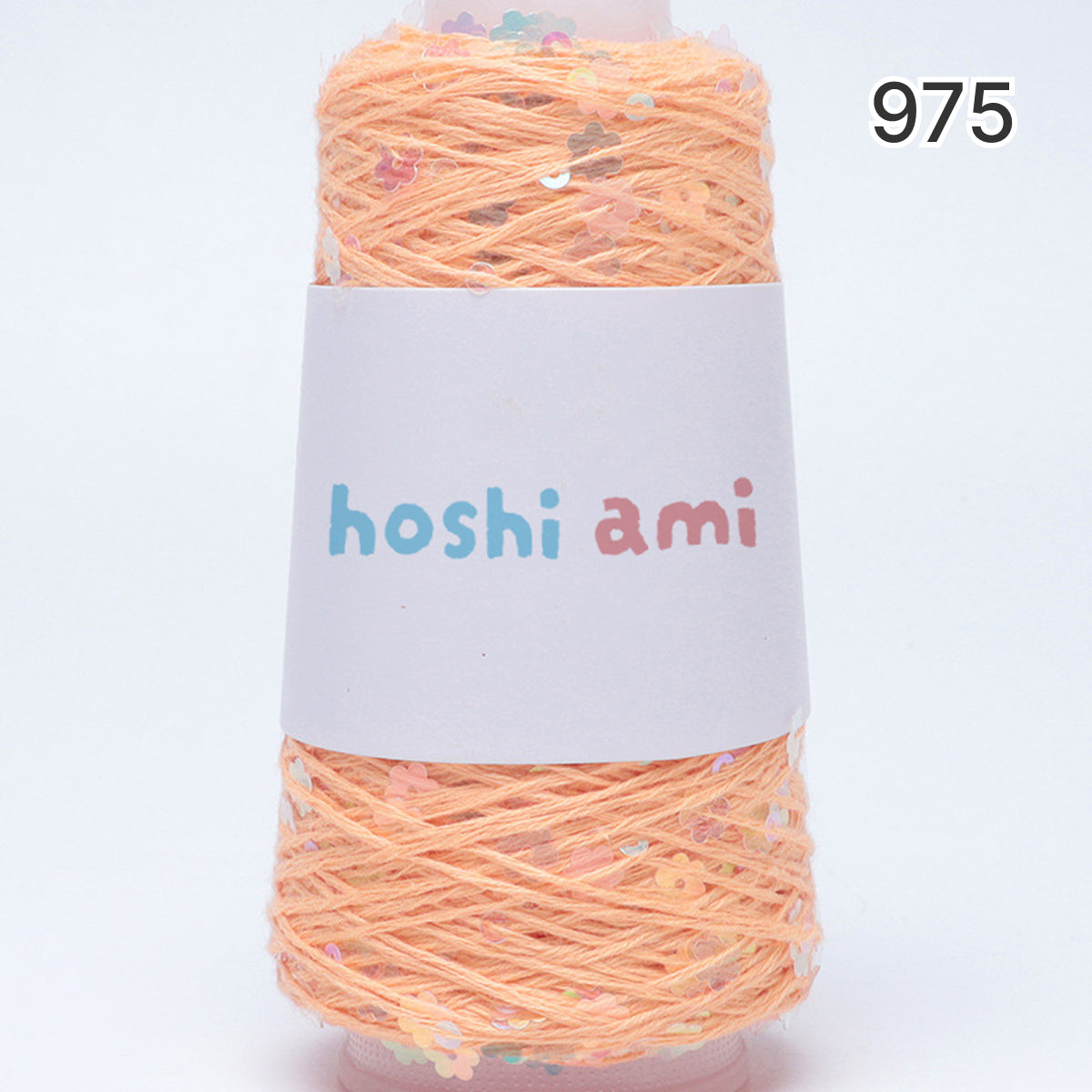【綿100％】Twinkle Flower Yarn（トゥインクルフラワーヤーン）50g｜花モチーフのスパンコールがきらめくコットン糸｜全8色｜単体でも引き揃えでも映える特別な1玉