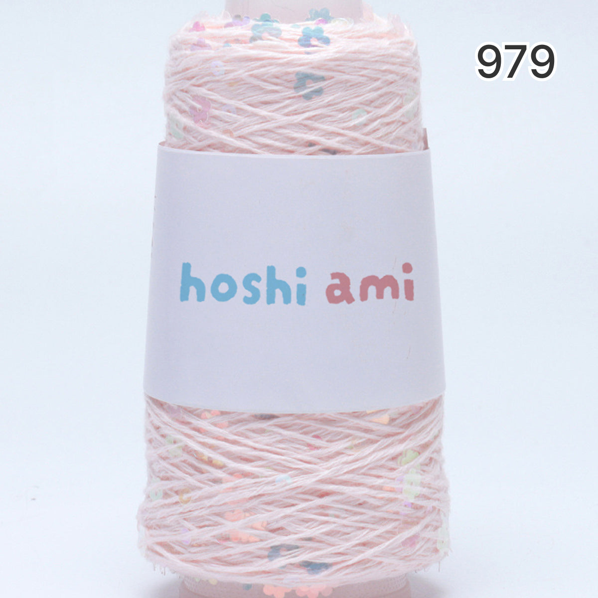 【綿100％】Twinkle Flower Yarn（トゥインクルフラワーヤーン）50g｜花モチーフのスパンコールがきらめくコットン糸｜全8色｜単体でも引き揃えでも映える特別な1玉