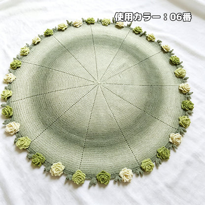 【手編みキット】コットン入り花束ブランケット｜SNSで話題！ノンファーヤーンで編む｜春夏にぴったり｜電子版編みレシピプレゼント！