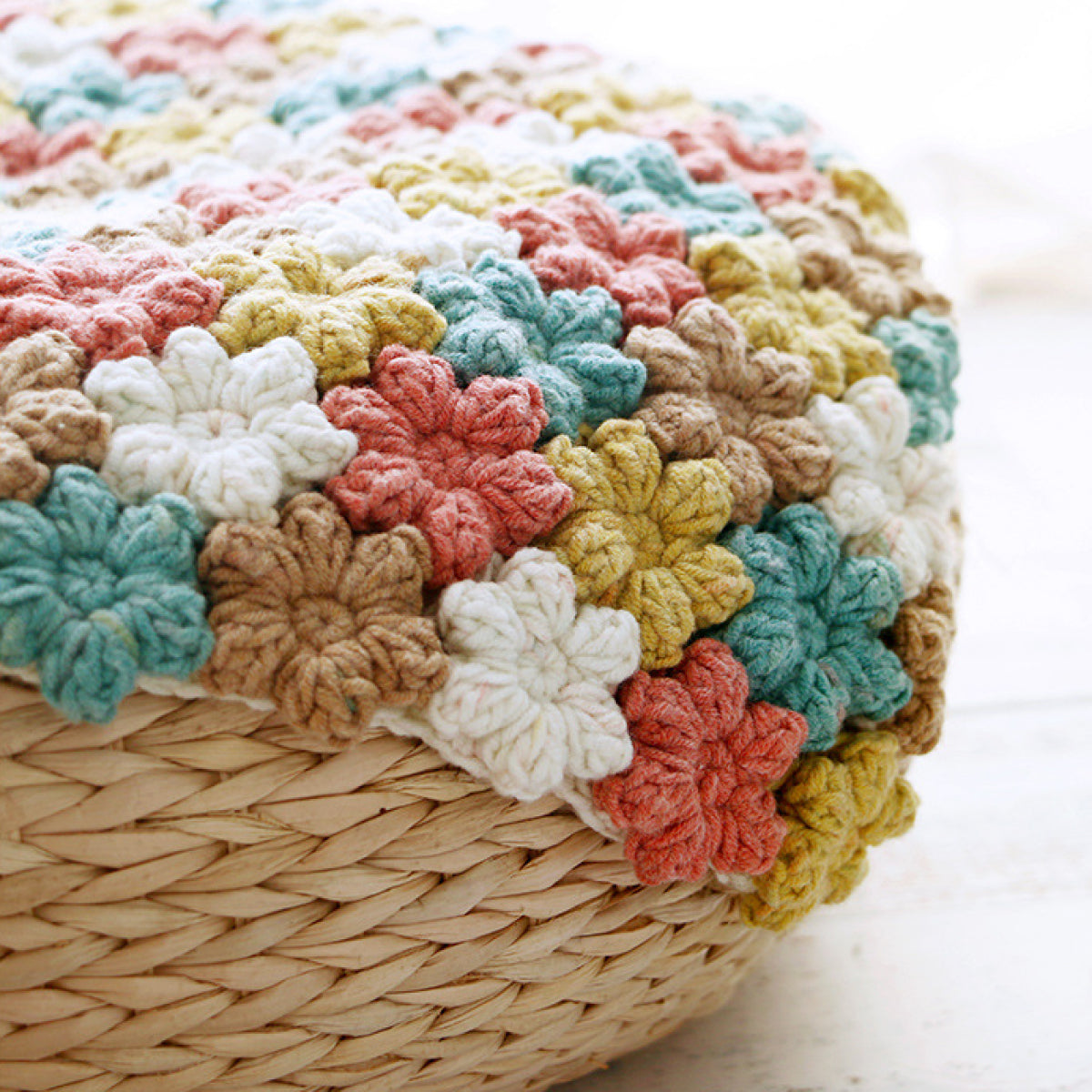 Rainbow Cotton（レインボーコットン） 100g｜カラフルなグラデーションケーキヤーン｜編むだけで可愛いボーダー柄｜韓国風｜コットン混合｜全23色