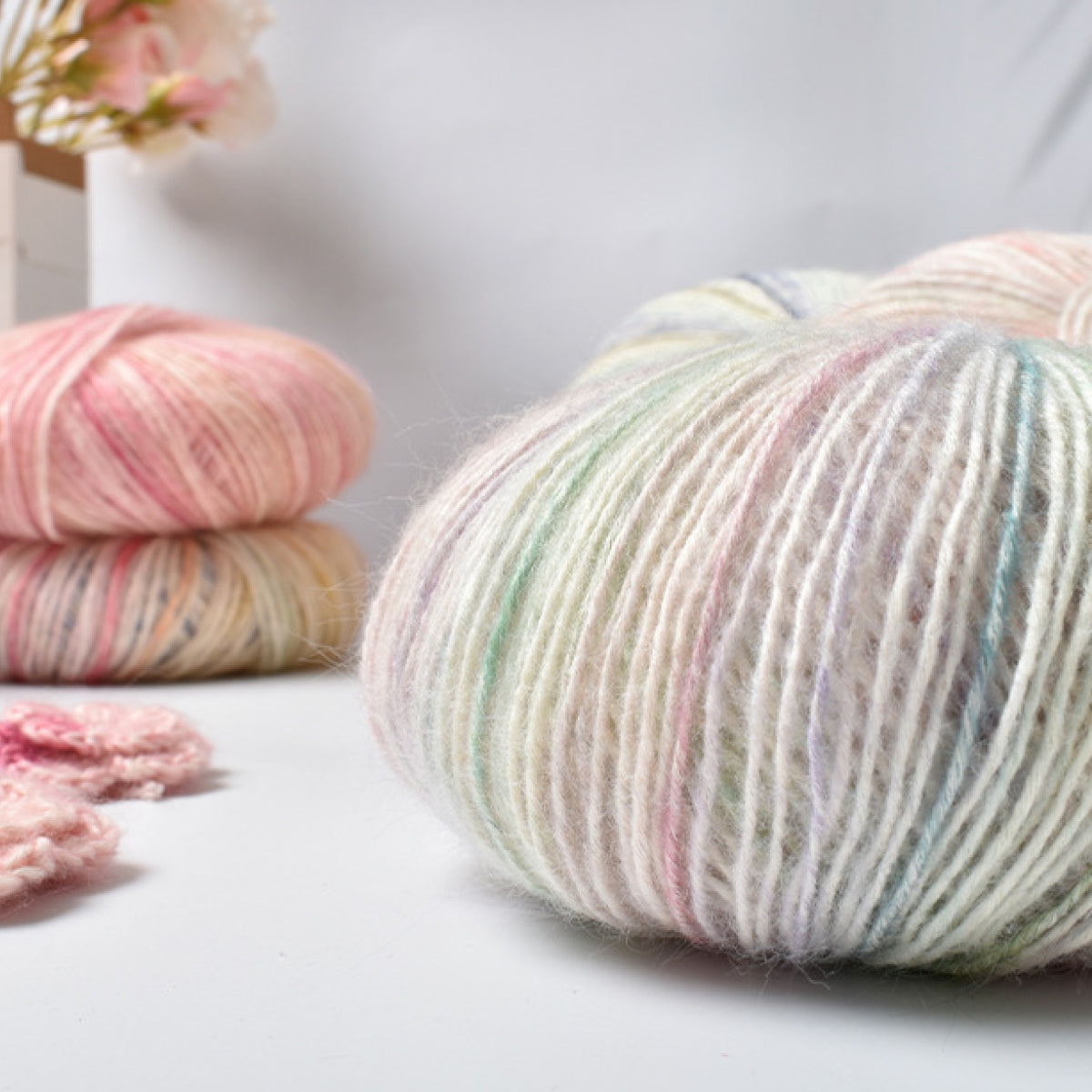 Pastel Cotton （パステルコットン）50g｜やさしい彩りのコットングラデーション糸｜中細・サマーヤーン ｜全14色