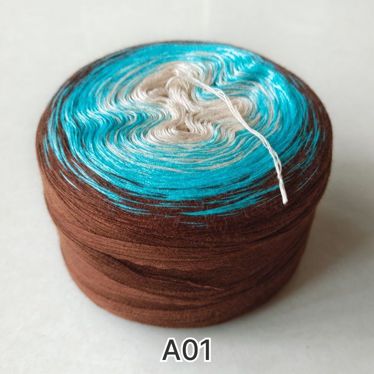 【シルケット加工・綿100%】Joyful Cake Yarn（ジョイフルケーキヤーン）｜ロングピッチ段染め・韓国風｜夏用ウェア・ショール・ブランケットに最適｜全37色｜電子版 ショール編みレシピ プレゼント！