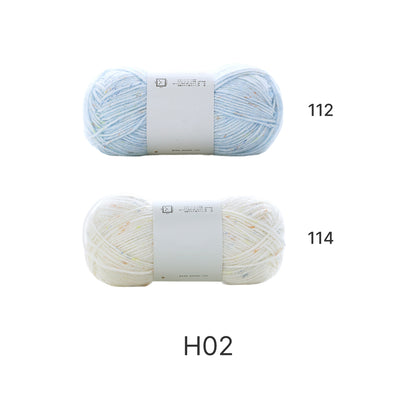 【手編みキット】Mousse Hana Shawl（ムースハナショール）｜花モチーフつなぎの三角ショール｜コットン入り｜冷房対策にも｜全16タイプ｜編み図＋動画付き