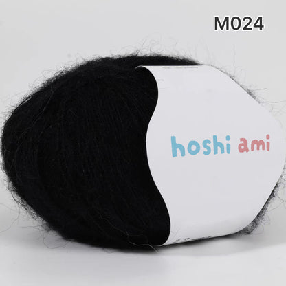 【手編みキット】花の雫｜付け襟＆花モチーフブローチセット｜モヘアフリル・パール付き・前後2way｜ショート・ロング丈｜編み図付き（一部動画あり）